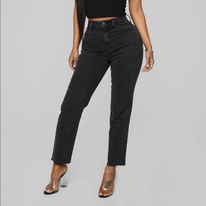 Fashion nova high rise mom jeans